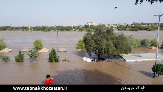 گزارش تصویری/ طغیان رودخانه دز دزفول