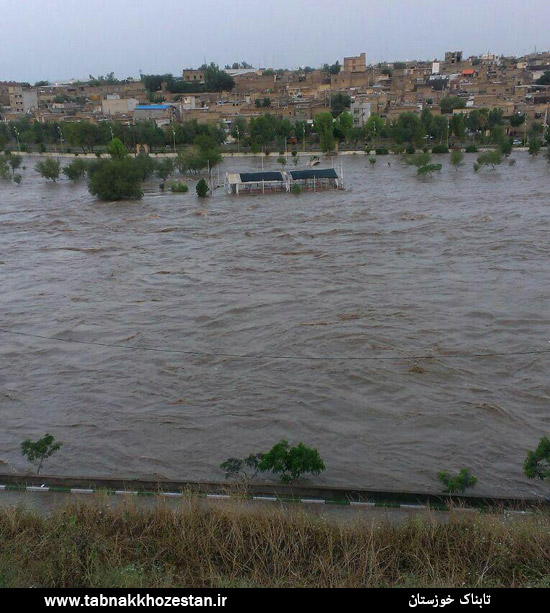 گزارش تصویری/ طغیان رودخانه دز دزفول