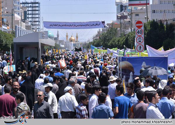 گزارش تصویری راهپیمایی روز قدس در مشهدالرضا (ع)